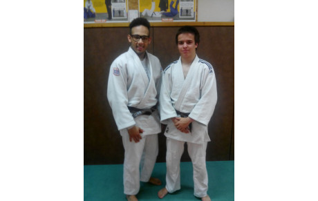 2 nouvelles ceintures noires : Dimitri et Damien 1er Dan
